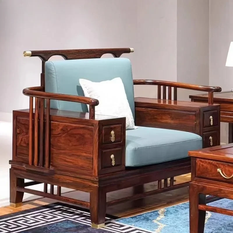 Mahogany furniture, sofa combination New Chinese style, modern solid wood sofa