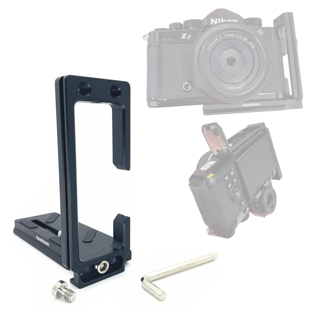 

ZF Cable Lock Tripod Quick L Plate Holder for Nikon ZF Z F Camera Tether Shooting & Live Streaming Youtube OBS