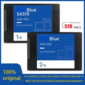 웨스턴 오리지널 SA510 블루 500GB 1TB 2TB SSD, 2.5 인치 SATA III 내장 솔리드 스테이트 드라이브, 최대 560 MB/s 속도, 노트북 서버용 