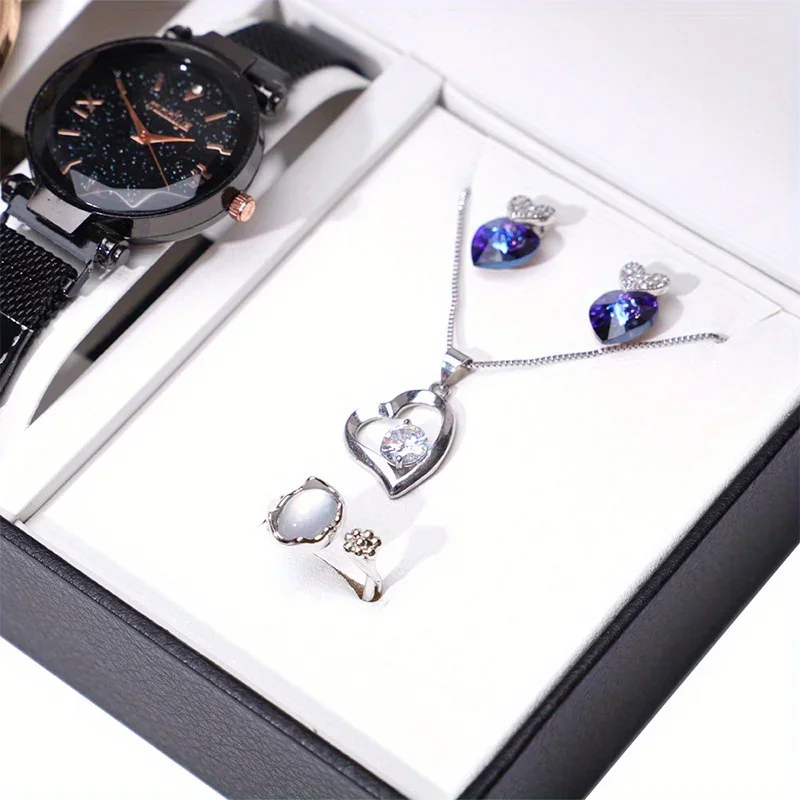 1pc 2 Slots Flip PU Leather Watch Packaging Box, Necklace Pendant Bracelet Jewelry Watch Set Box