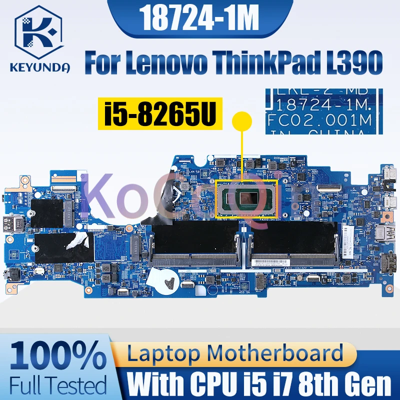 Imagem -02 - Laptop Mainboard para Lenovo Thinkpad L390 Notebook 187241m I58265u I59365u I7-8565u 02dl832 02dl831 02dl993