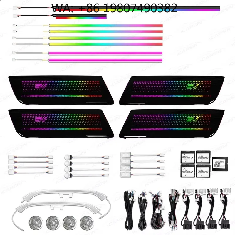 RGB Symphony Atmosphere Light Kit 2017-2024 Car Interior Trim Modification Decor Upgrade Accessories