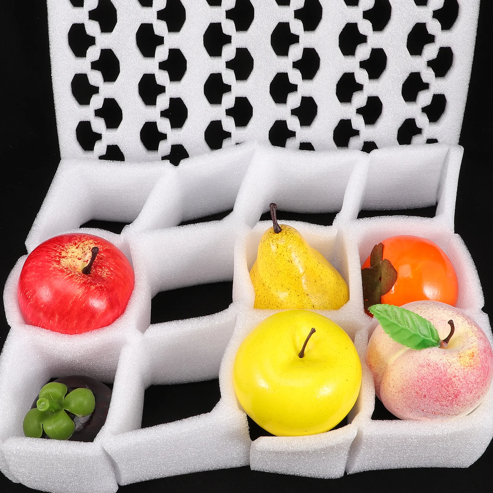 

3 Sets Fruit Protective Support Cushion Thicken Pear Lining Protection Pad Pearl Cotton Food Mesh Padding
