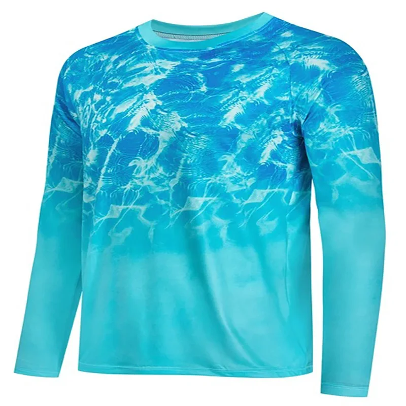 ملابس صيد السمك المطبوعة ثلاثية الأبعاد ملابس واقية من الشمس في الهواء الطلق قابلة للتنفس تمتص العرق وإزالة الرطوبة معدات صيد الأسماك البحرية Luya #2