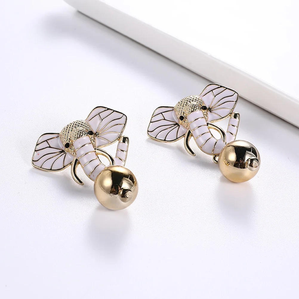 

Stud Earrings Elephant Dainty Studded for Women Clothing Studs Jewelry Miss Woman