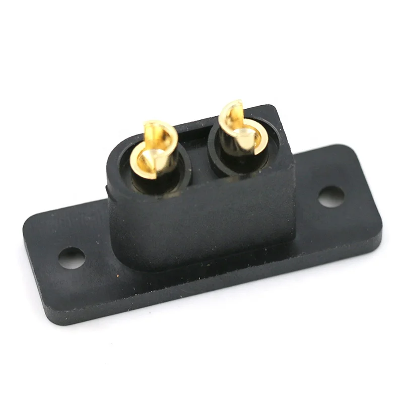 30PCSAmass الأسود XT90E-M لوحة جبل موصلات بطارية التوصيل مطلية بالذهب ذكر XT90E موصل لتقوم بها بنفسك أجزاء ل RC الطائرات بدون طيار