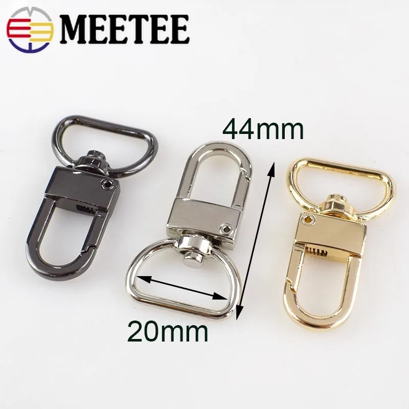 5/10/30Pcs 20mm Metal Bag Buckle Dog Collar Swivel Clasp Trigger Snap Hooks Key Chain Buckles Hanger DIY Sewing Accessories