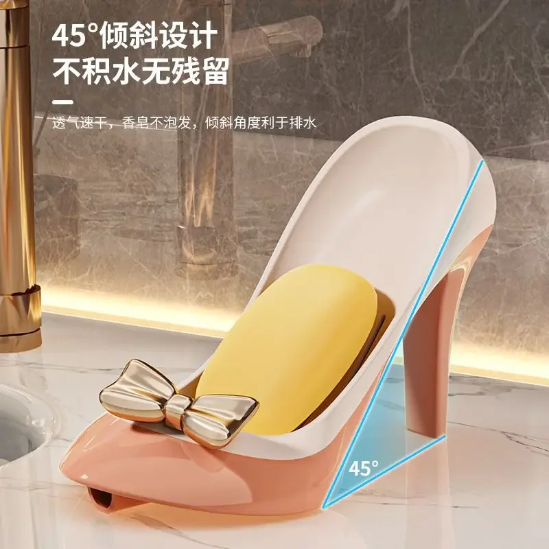 

Creative High Heels Soap Box Home High Heels Drain Suction Cup Soap Box Multifunctional Suction Cup High Heel Soap Holder