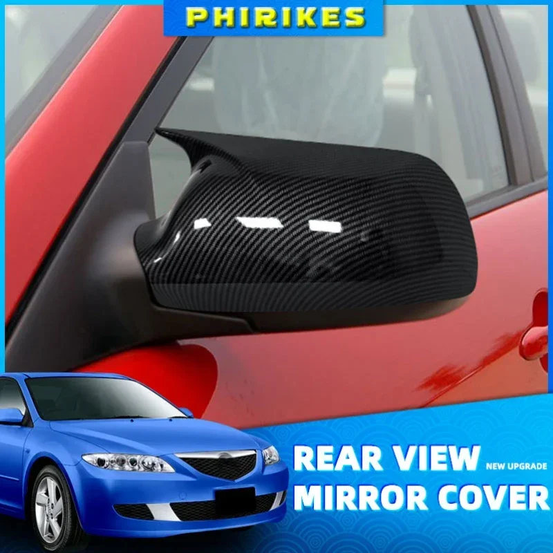 

1 Pair Chrome Car Outside Rearview Mirror Cover for Mazda 2 Demio 2002-2007 for Mazda 3 BK 2003-2009 for Mazda 6 GG 2003-2008