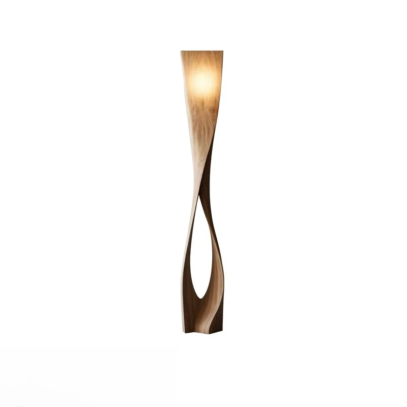 

Напольный светильник ручной работы из массива дерева, креативный дизайн, для гостиной, декор для угла дивана