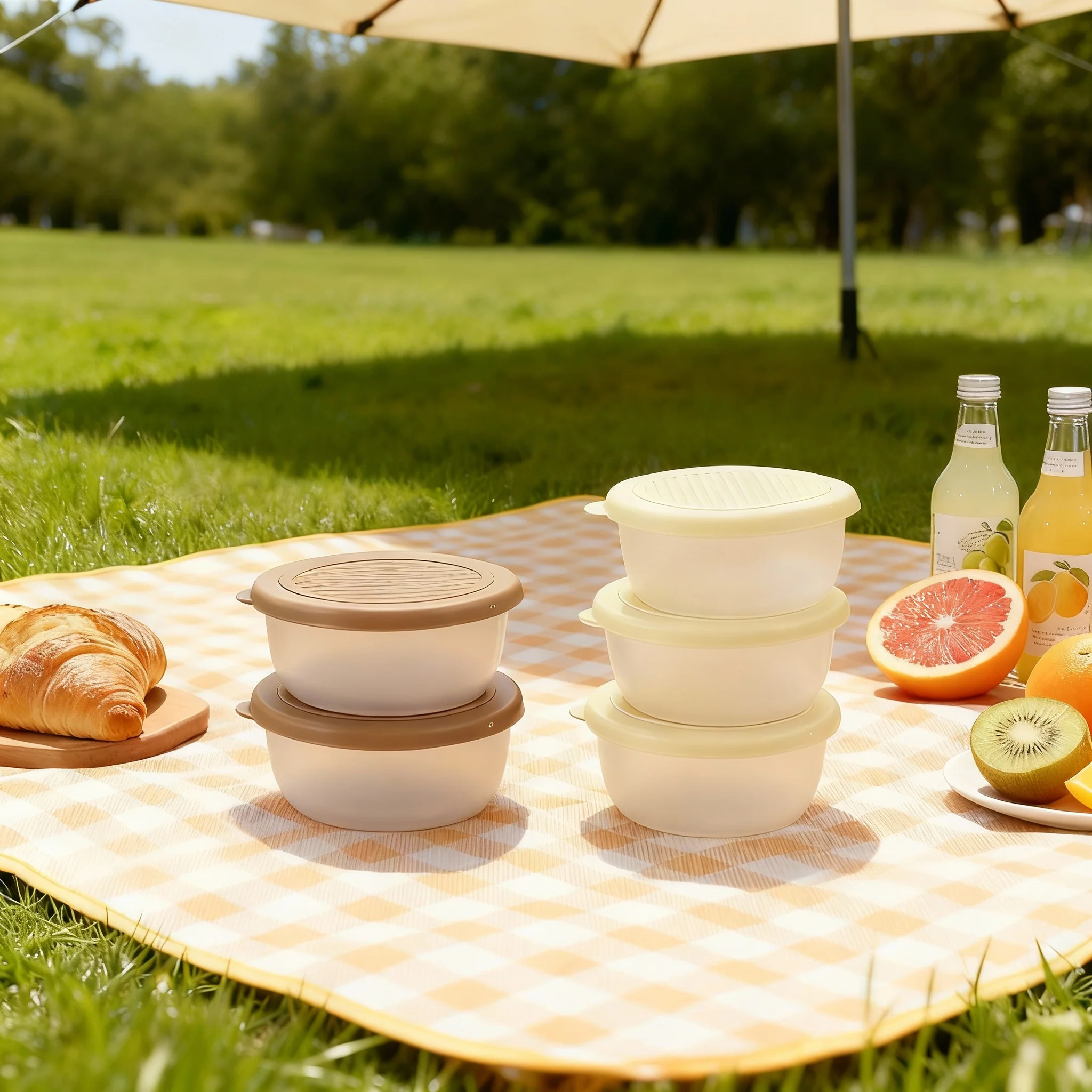 2/6 Stück Mini-Salatdressing-Behälter, tragbarer Outdoor-Plastiksaucenbecher mit Deckel, wiederverwendbare, auslaufsichere Aufbewahrungsbox für Nüsse und Snacks – Detail 5