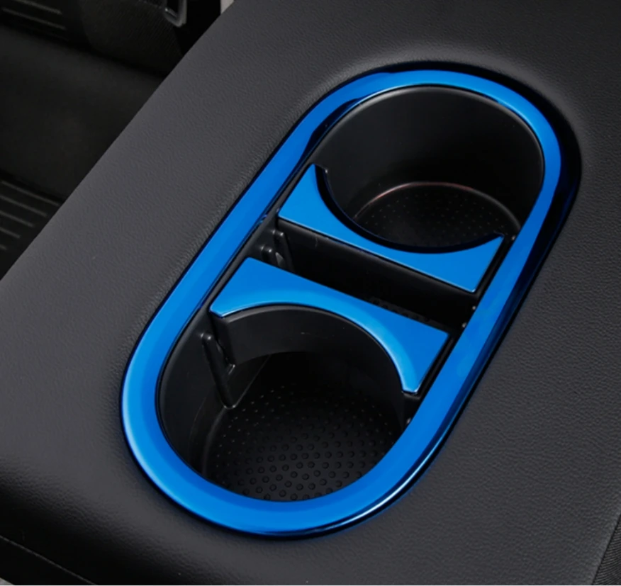 

Rear Seat Water Cup Holder Decoration Panel Cover Trim 3PCS/SET For VW Volkswagen T-Roc T Roc 2018- 2022 Interior Accessories