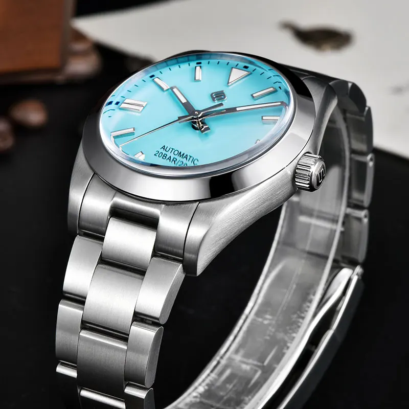 TERAMI Automatic Mechanical LIGE Watch Men European American Business Leisure Wristwatch Luxury Silver Luminous Waterproof Watch