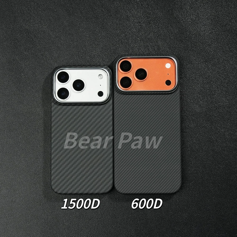 Case for iPhone 17 Pro Max Aramid Carbon Fiber Case for iPhone Air/17/17 Pro/15Pro Max/16Pro Max Thin Kevlar Fiber Magnetic Case