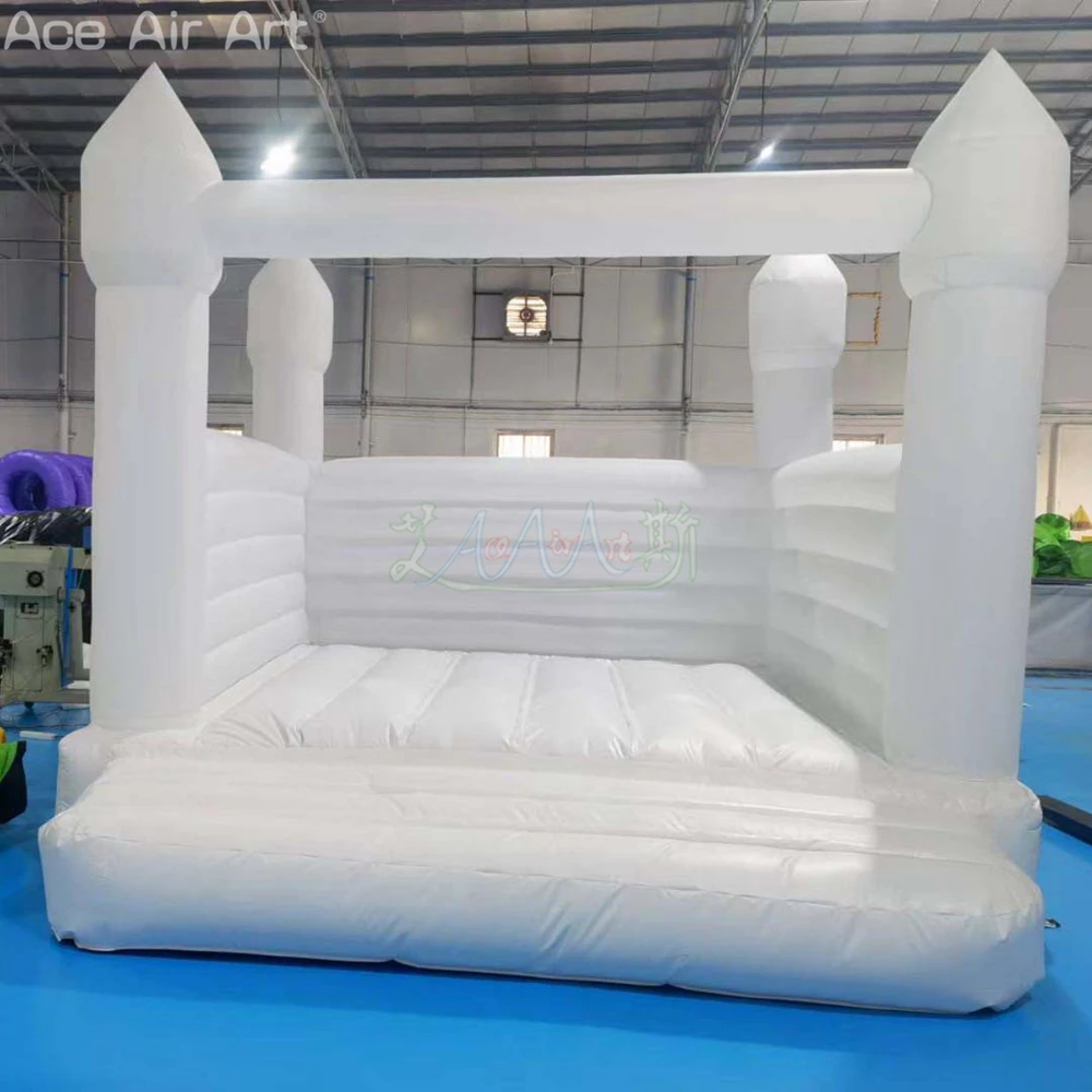 2025 Hot Sale Customized Commercial White Inflatable Wedding Bounce House  For Open Field Activities Made In China