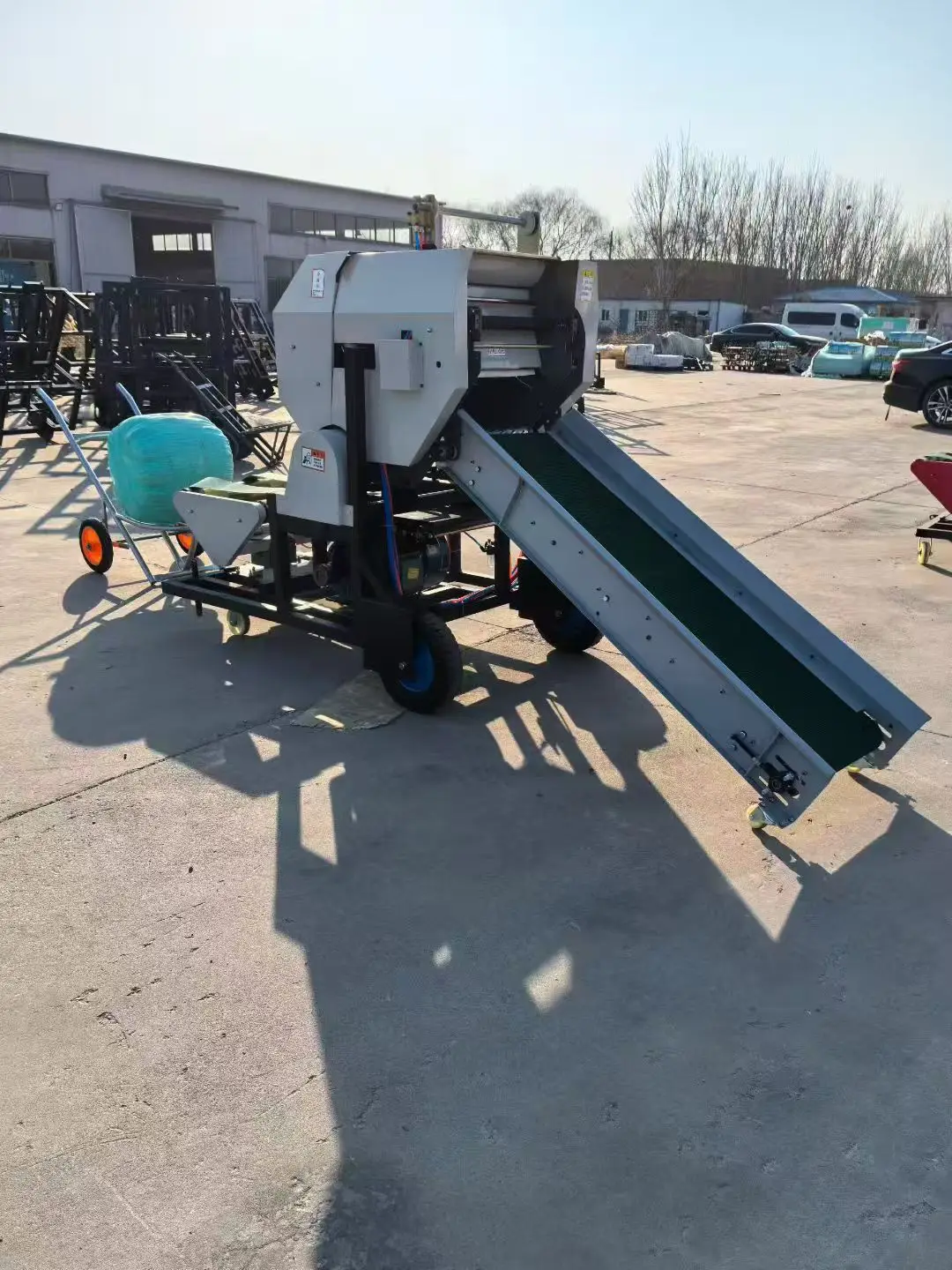 Silage Baler and Wrapper Machine Auto Feed A Hay Straw Forage Preserve Equipment For Large Scale Livestock Breeding Base