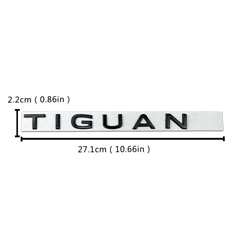 Metal Alloy Car Rear Trunk Emblem for Volkswagen TIGUAN Logo Letter Badge Sticker Decal  Auto Styling Accessories Decoration