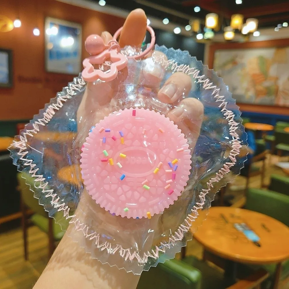 Simulated Food Biscuit Squeeze Keychain Quick Rebound Kneading Slow Rebound Pendant Squishy Elastic Realistic Food Pinch Office