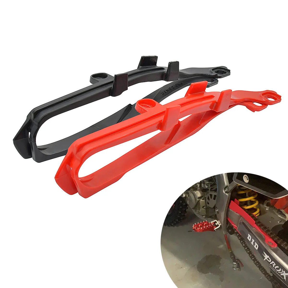 

Motorcycle Red and Black Chain Slider Swingarm Guide Protection For Honda CR125R CR250R CRF250R CRF450R CRF250X CRF450X CR CRF