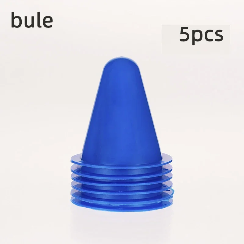 5Pcs Skate Marker Cones Roller Skating Pile Skateboard Soccer Training Marker Sign Bucket Road Cone Obstacles Roadblocks