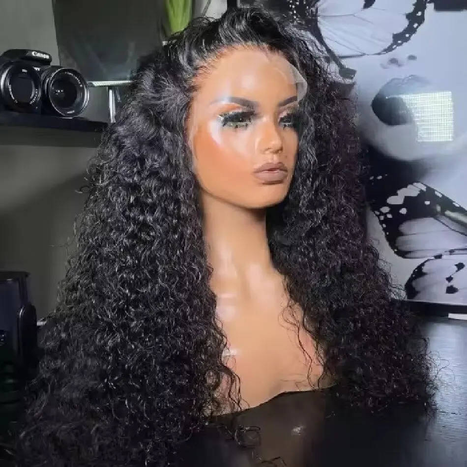 

360 Lace Remy Human Hair Wigs Kinky Curly Brazilian Lace Frontal Wigs Jerry Curly For Women Virgin Human Hair Natural Color