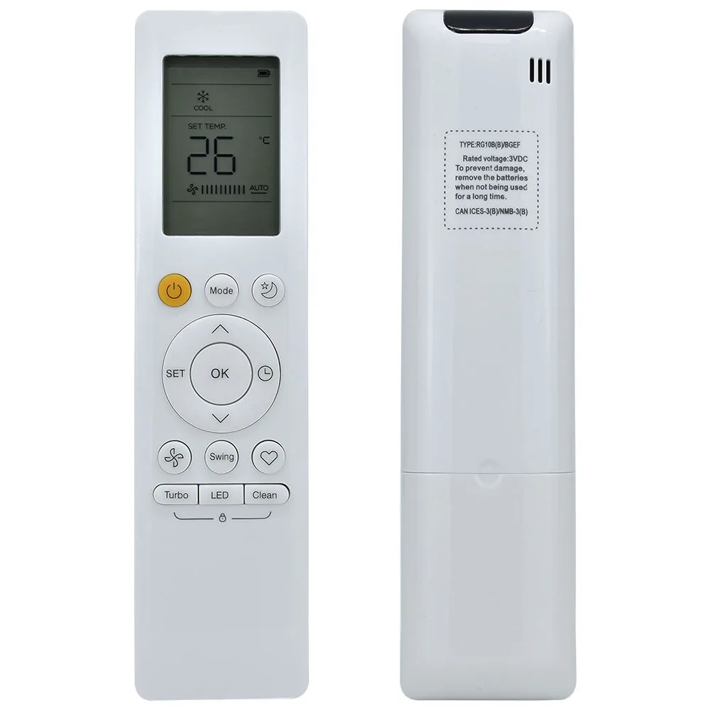 Household Replacement AC Remote, RG10B(B)/BGEF simple operation lets you adjust cooling modes conveniently indoors