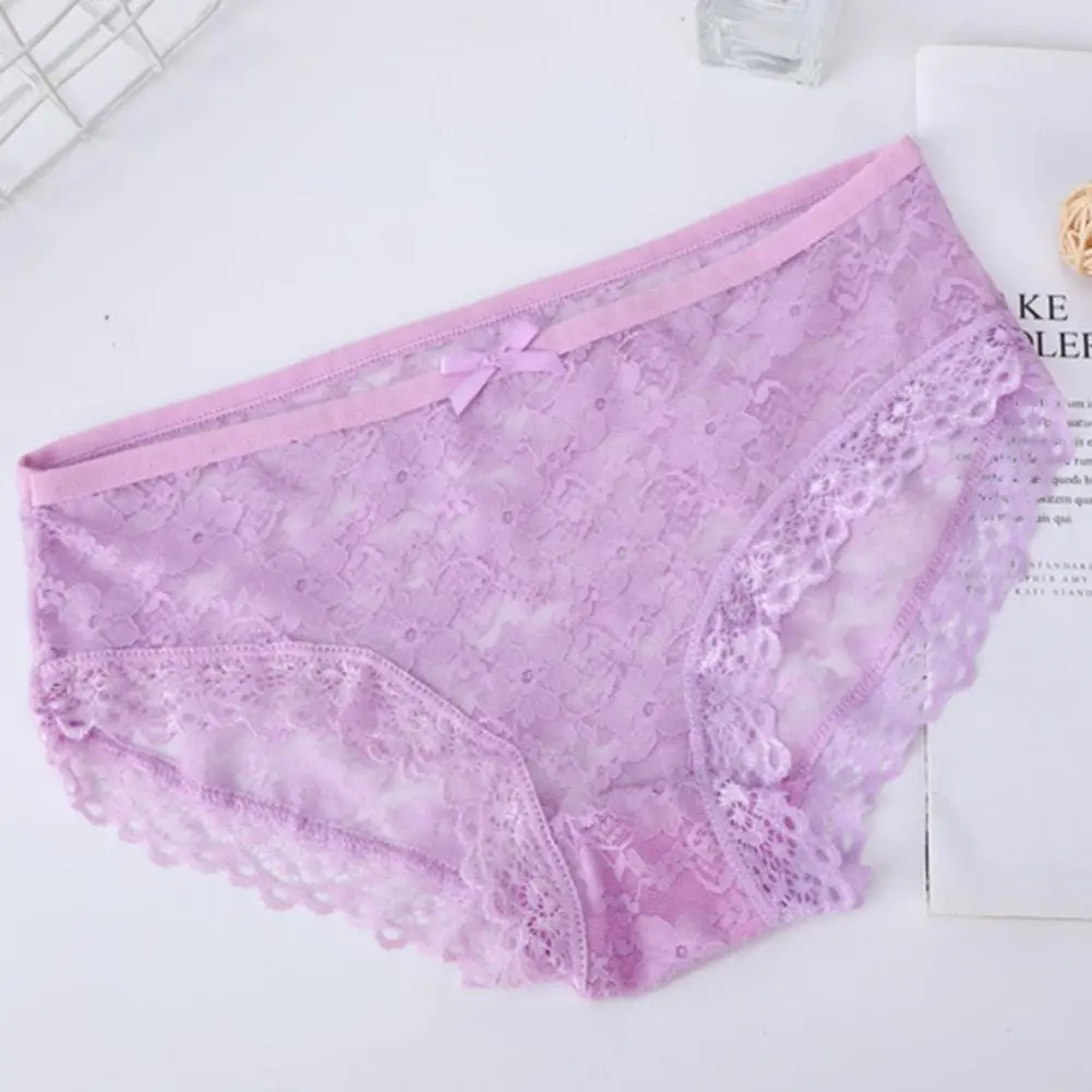 Stylish Ladies Panties Comfortable Mid Waist Quick Drying Women Underwear Womenswear