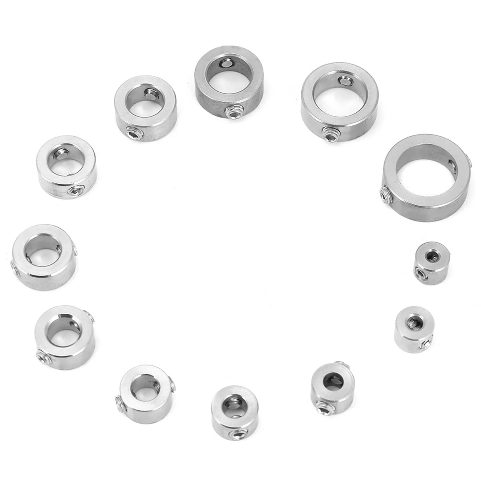 Stainless Steel Depth Stop Collar 3-16mm Stainless Steel Drill Depth Stop Bit Collar Set Drilling Limit Ring