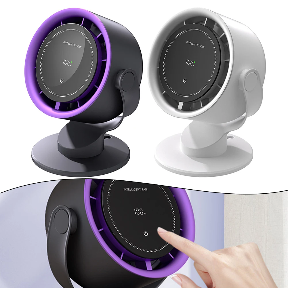 

4000mah Rechargeable Portable Fan With Clip 100 Speeds Small Table Fan 6 Inches Wall-mounted Desktop 100-speed High-speed Fan US