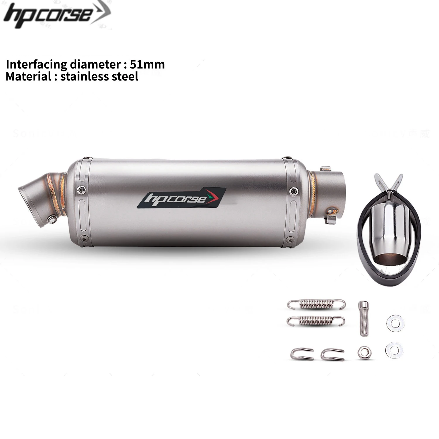 Universal Motorcycle Exhaust Tail Pipe Modify T98 Dripping Muffler with DB Killer For 250SR 400NK VERSYS650 XSR700 NSS350 ZT125 image 3