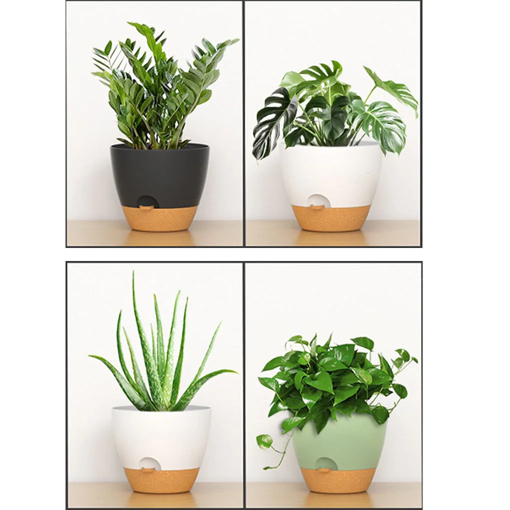 

5pcs ABS Self Watering Planters For Outdoor Plants Say Goodbye To Overwatering Self Watering Plants