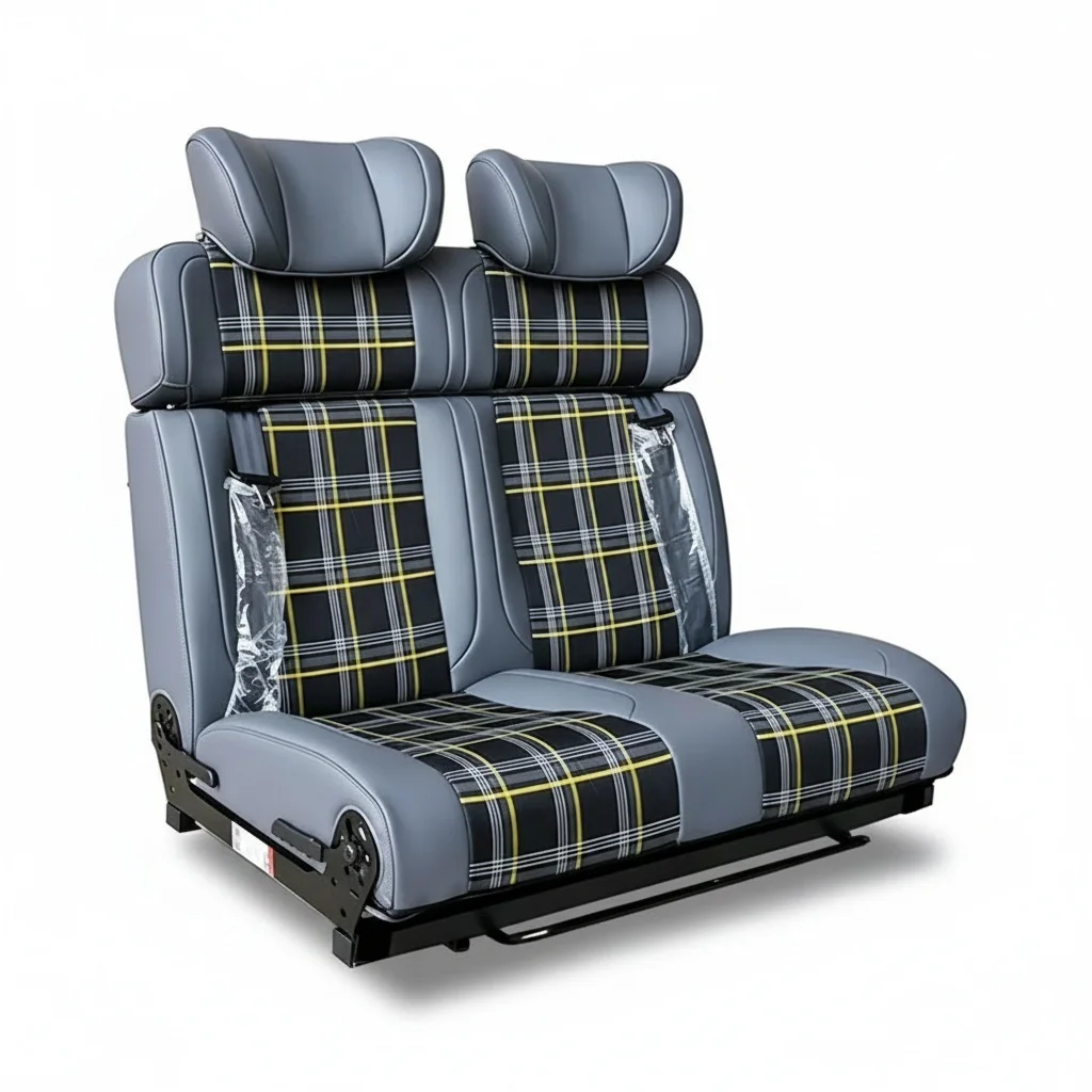 

AutoLiuma Comfortable Luxury Van Leather Seating for Conversion Vans Folding Seat Bed Compatible Ford Transit Mercedes Sprinter