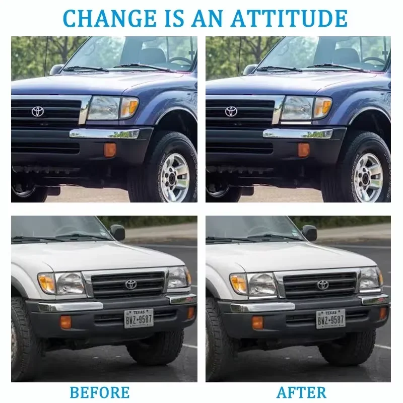 For Toyota Tacoma 1998 1999 2000 Car LED Daytime Running Light Headlight DRL Front Fog Lamp 12V Waterproof ABS Car DRL