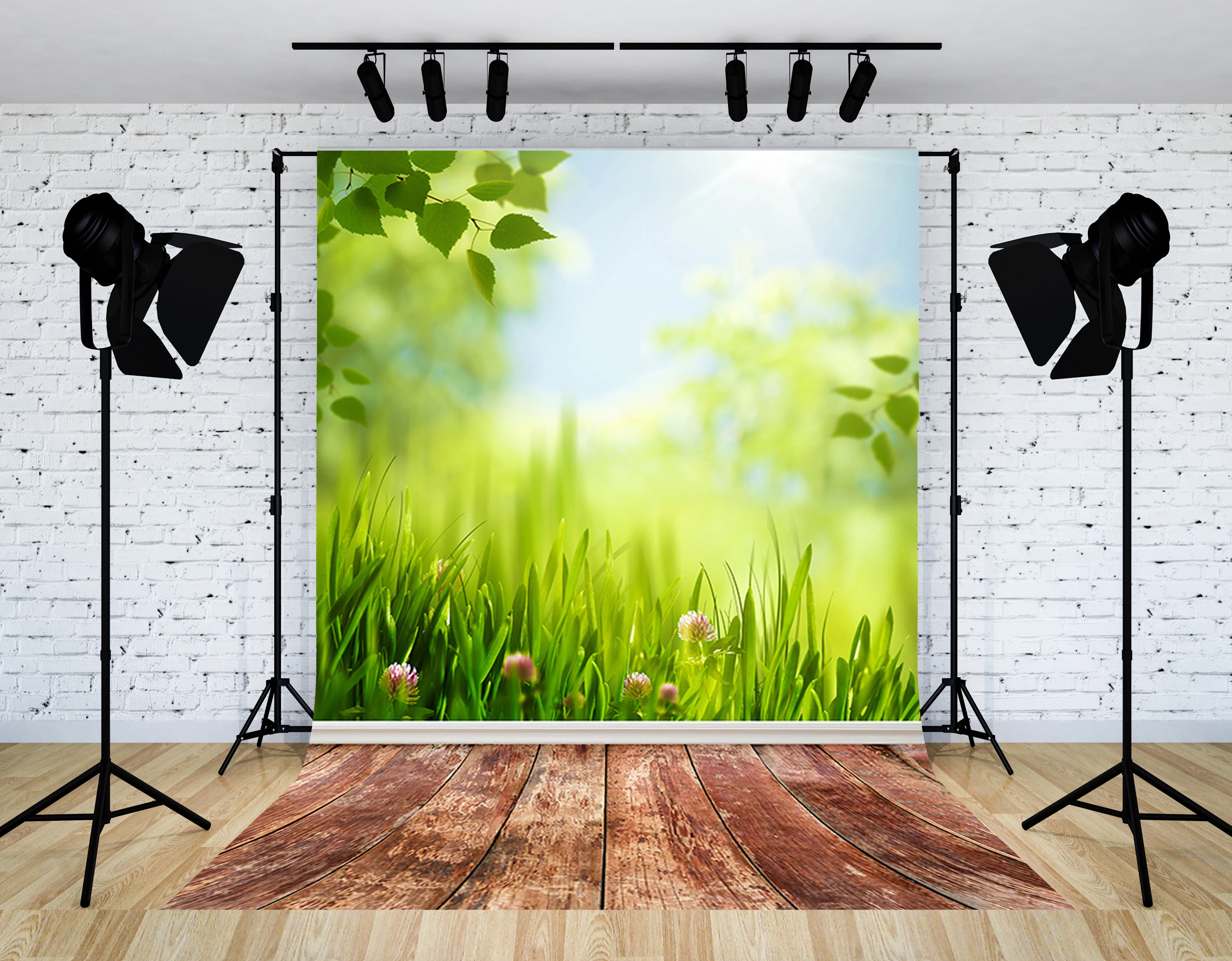 

SHENGYONGBAO Landscape Tracery Wall Valentine's Day Homemade Flooring Background Photos and Newborns Photography VT-31