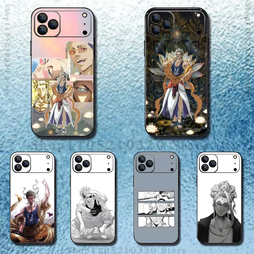 حافظة هاتف R-Record of ragnarok B-buddha لهاتف iPhone 17,16,15,14,13,12,Pro,Max,Plus,E,SE4,Air,Mini Black Soft Box