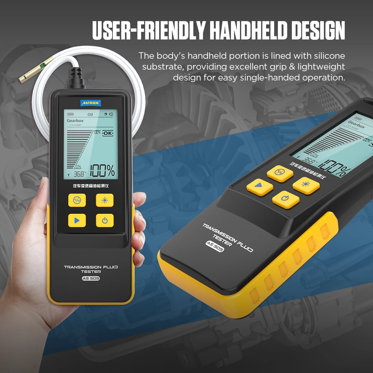 سوبر M3 السيارات ATF اختبار السوائل جهاز قياس نفاذية درجة الحرارة لسائل نقل السيارات 5 فولت 6 فولت