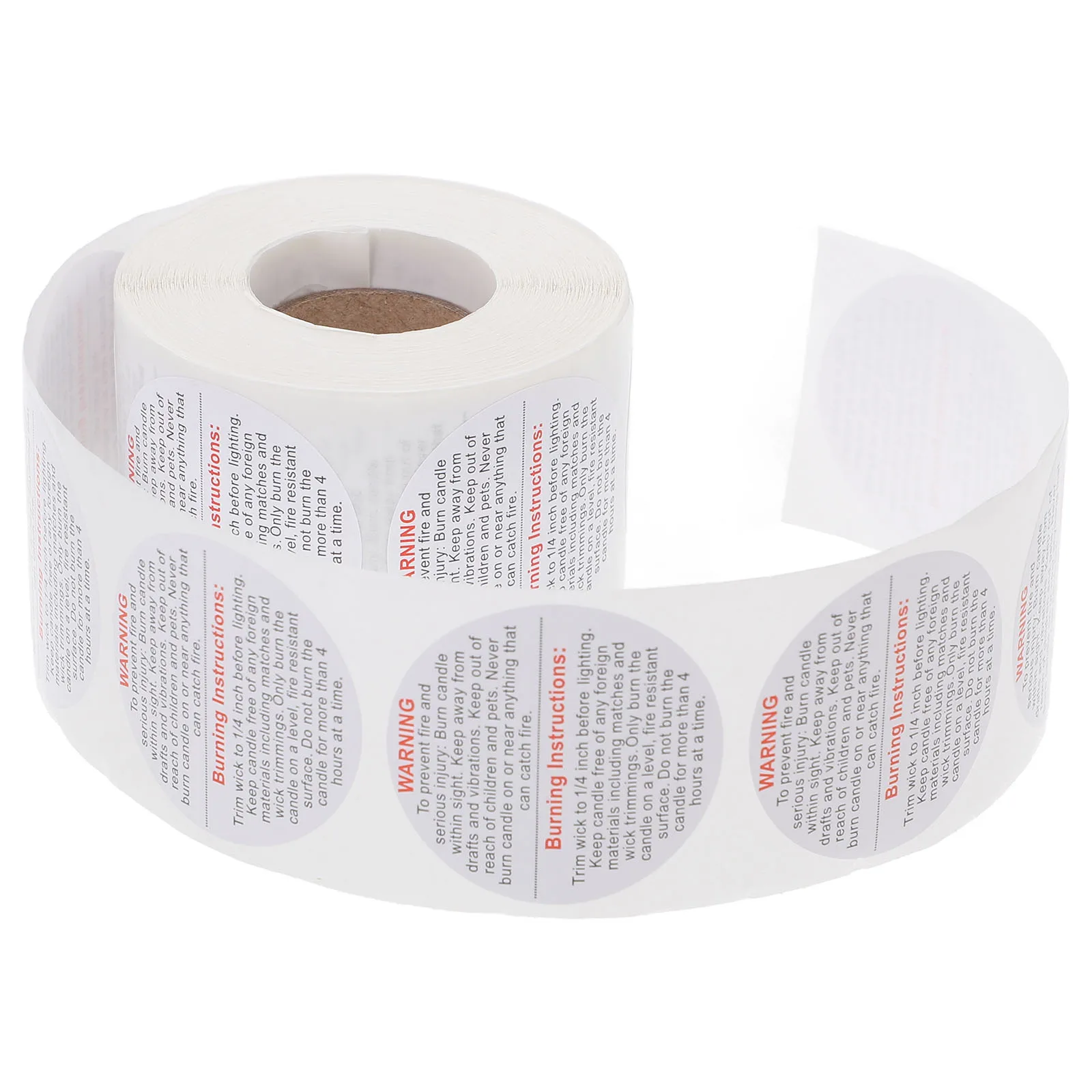 

Warning Sticker Tag Labels for Making Stickers Black Coated Paper Jar Container