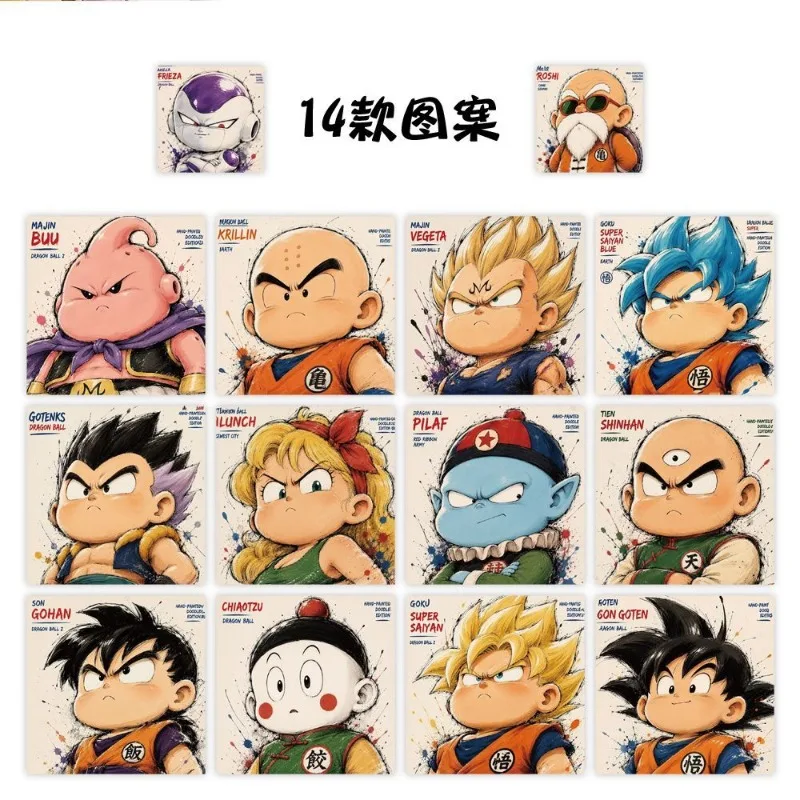 500pcs Dragon Ball character head stickers cute cartoon anime Goku Q-version Buu DIY notebook stickers graffiti decoration toys