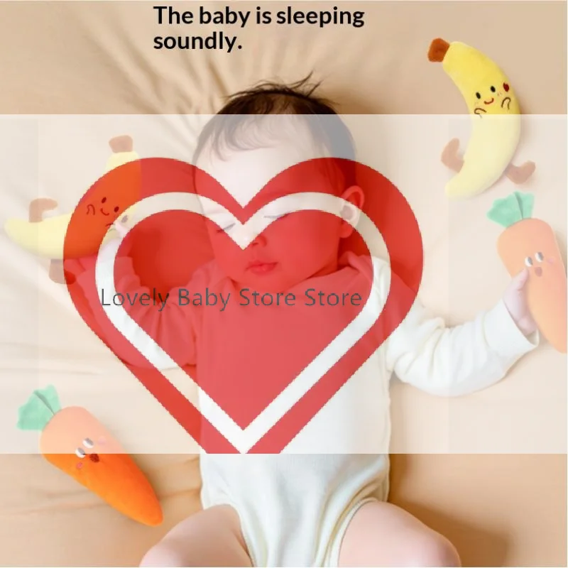 

【BS】Cute Vegetables Fruits Baby Soothing Plush Toy Stuffed Soothing Doll Newborn Baby Sleeping Comfort Toy Crib Stroller Decor