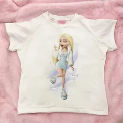 Bratz Y2k T Shirt Women Cartoon Print Harajuku Tops 2023 Summer Girls Fashion Short Sleeved Tees Aesthetic dropshipping