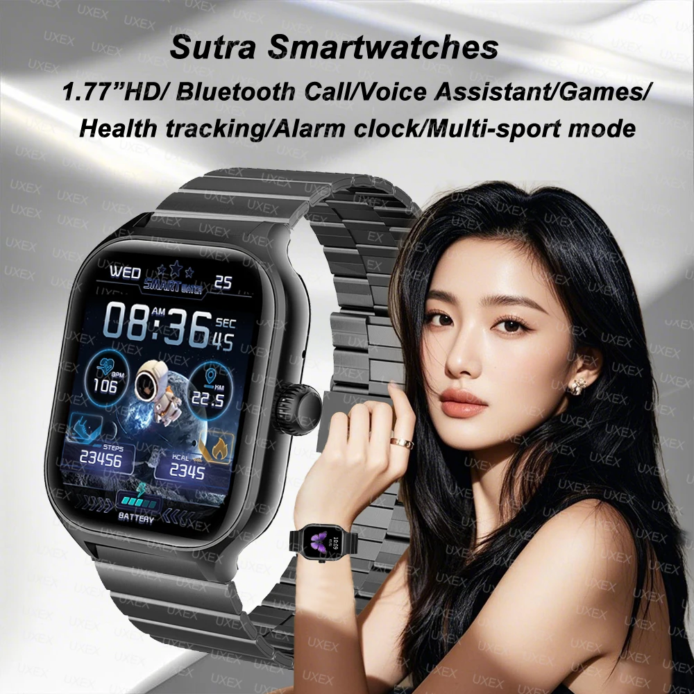 Moda smartwatch masculino 2.01 hd tela cheia bluetooth chamada foto personalizada rastreamento de saúde app controle relógio senhoras inteligentes