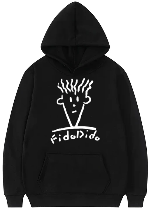 Autumn and Winter Casual Fashion Hooded Sweatshirt Men's Hooded Sweatshirt Fido Dido Popular Drink Print Harajuku Casual Clothes