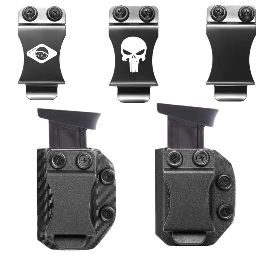 Kydex magazines Waist Veiled holster Mag Carrier holders For Taurus hammer PT638 PT838C PT838 TH380 PT938 Metal Clip Concealment