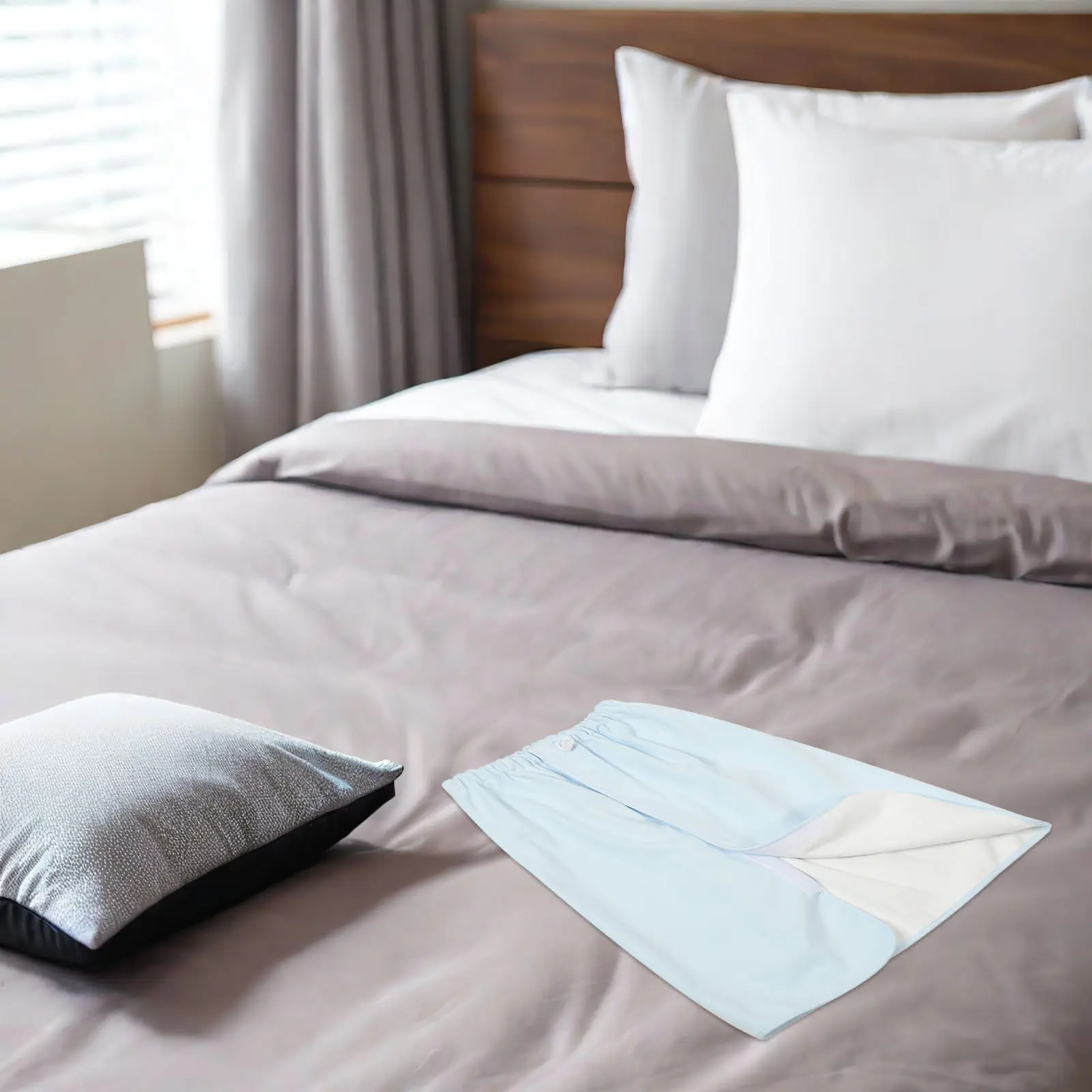 再利用可能な大人用おねしょ対策スカート、調節可能な漏れ防止マットレスプロテクター、洗える漏れ防止尿スカート