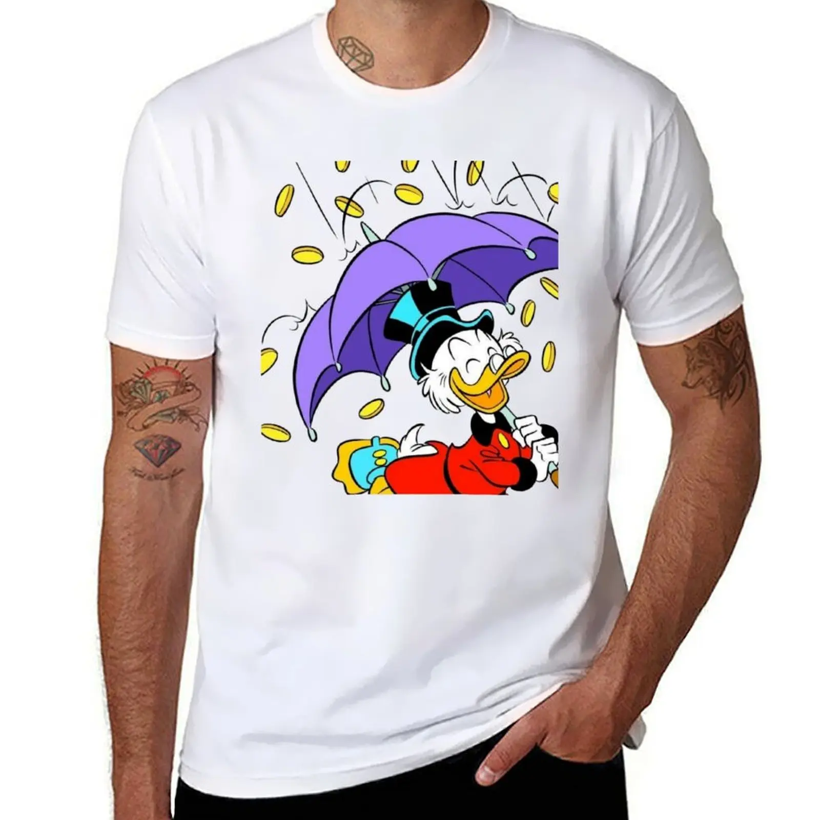 Scrooge Mcduck - happy T-Shirt blacks plus sizes mens champion t shirts