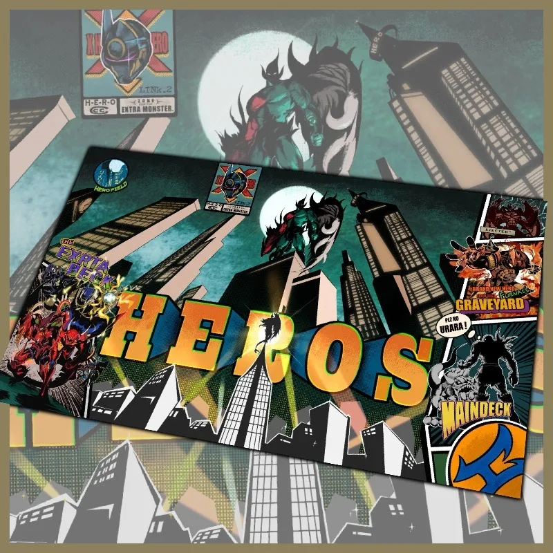 

Ю-Ги-О! Коллекционная карточная игра серии Elemental HERO, игровой коврик с героями мультфильмов, 600x350 мм, El Shaddoll Winda, резиновый коврик для настольной игры, коврик для мыши