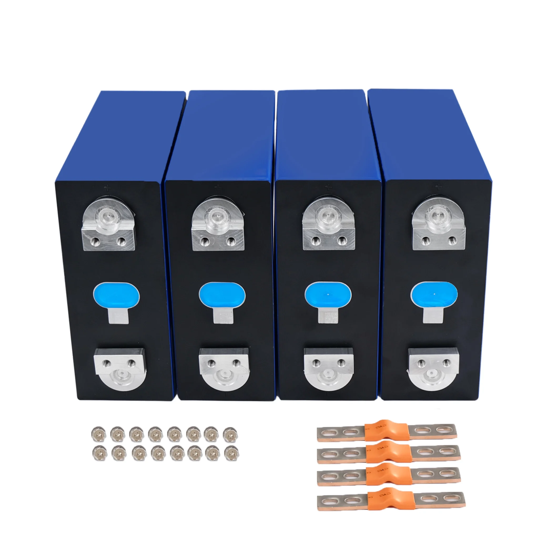 4PCS EVE LF280k 3.2V 280Ah Grade A with New Double Holes Studs LiFePO4 for DIY Solar Energy Storage for backup power storage