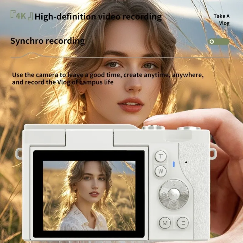 entry-level-student-selfie-camera-4k-hd-cmos-dual-camera-electronic-image-stabilizer-retro-design-flip-screen-high-pixel