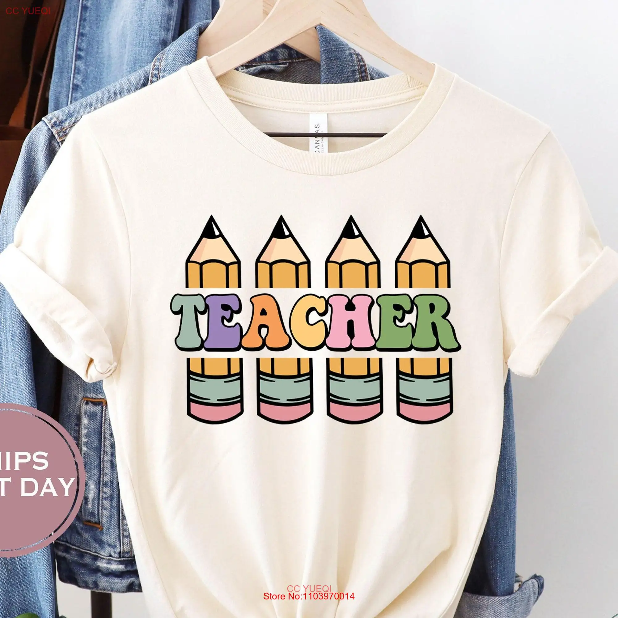 Футболка для учеников с надписью Super Love Inspire Garden Back to School Retro для длинных или коротких рукавов