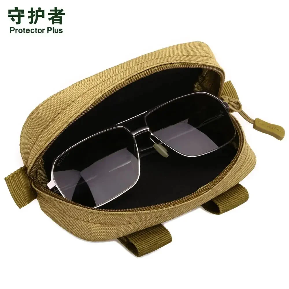 Tactical Combat Molle Glasses Bag Army Fans Men Women Outdoor Camping Hiking Hunting Multi-function Camouflage Accessory Pocket